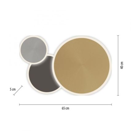 Paul Neuhaus 8007-70 - LED Aptumšojama griestu lampa Q-PIATO LED/35W/230V 2700-5000K Wi-Fi + tālvadības pults