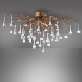 Paul Neuhaus 8090-11 - Virsapmetuma lustra ICICLE 4xG9/40W/230V 30x60 cm misiņš