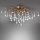 Paul Neuhaus 8090-11 - Virsapmetuma lustra ICICLE 4xG9/40W/230V 30x60 cm misiņš