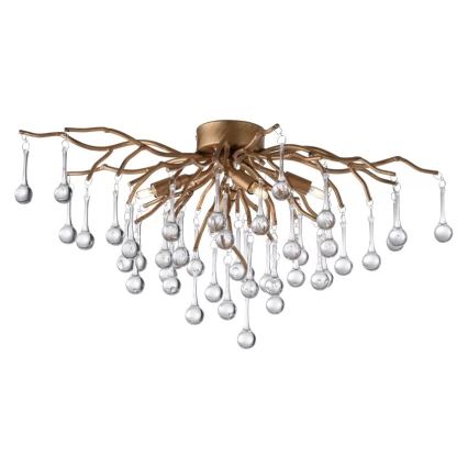 Paul Neuhaus 8090-11 - Virsapmetuma lustra ICICLE 4xG9/40W/230V 30x60 cm misiņš