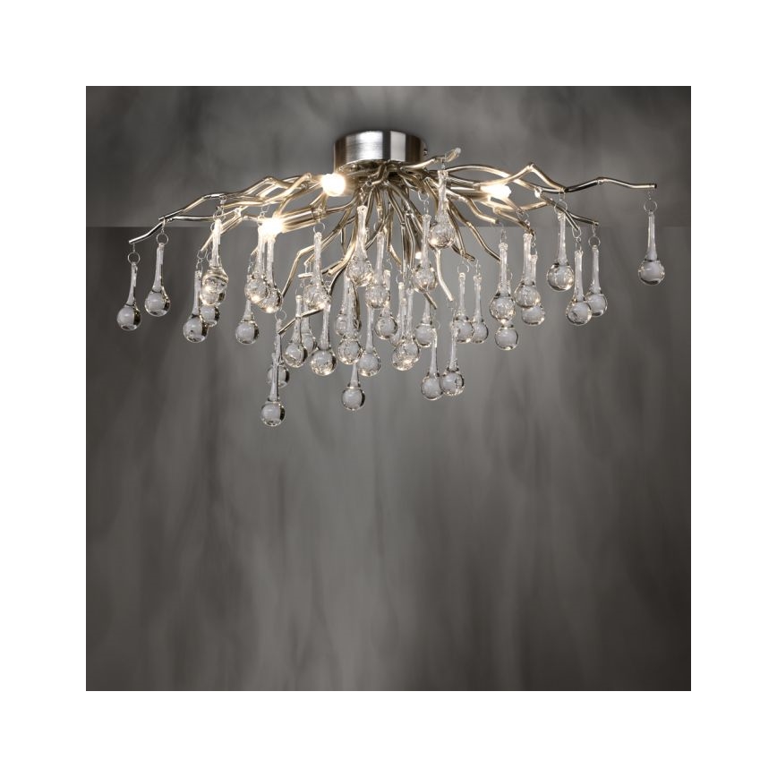 Paul Neuhaus 8090-55 - Virsapmetuma lustra ICICLE 4xG9/40W/230V 30x60 cm spīdīgi hromēts