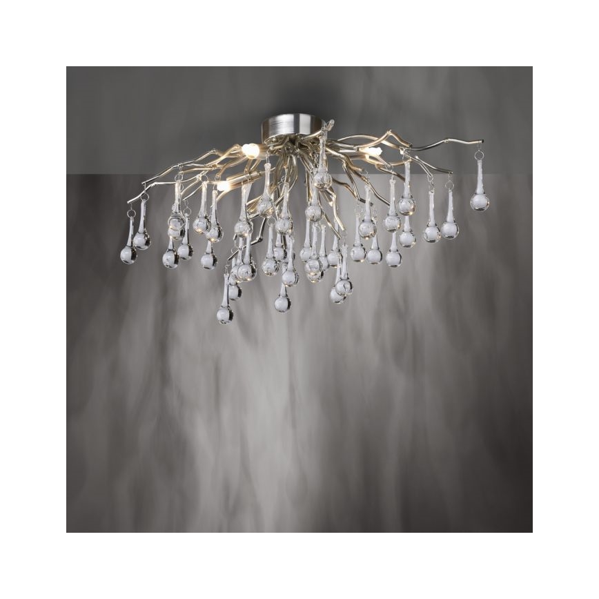 Paul Neuhaus 8090-55 - Virsapmetuma lustra ICICLE 4xG9/40W/230V 30x60 cm spīdīgi hromēts