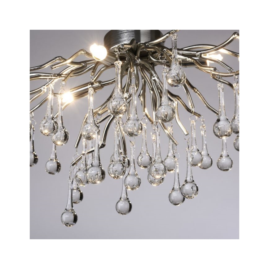 Paul Neuhaus 8090-55 - Virsapmetuma lustra ICICLE 4xG9/40W/230V 30x60 cm spīdīgi hromēts