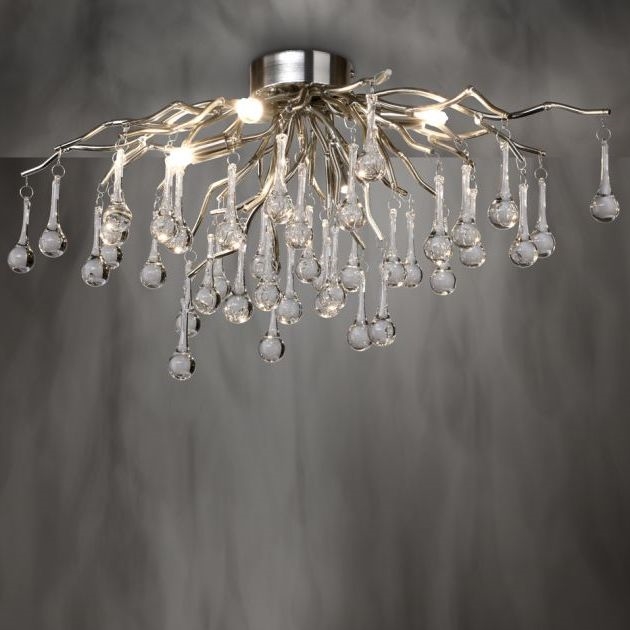 Paul Neuhaus 8090-55 - Virsapmetuma lustra ICICLE 4xG9/40W/230V 30x60 cm spīdīgi hromēts