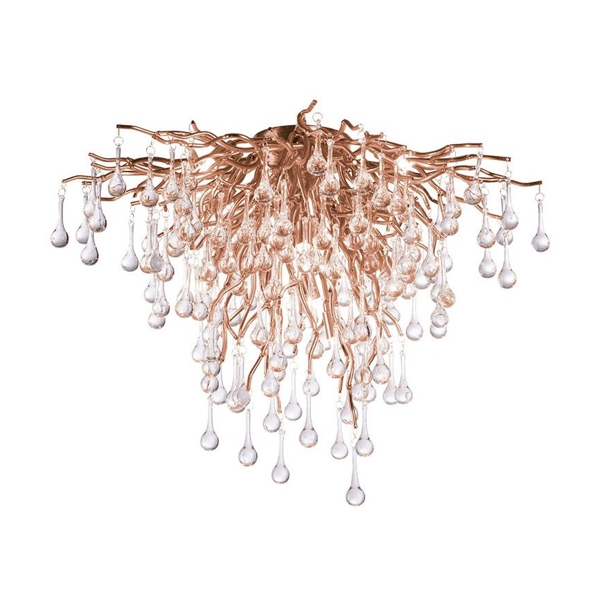 Paul Neuhaus 8091-11 - Virsapmetuma lustra ICICLE 9xG9/40W/230V d. 50 cm misiņš