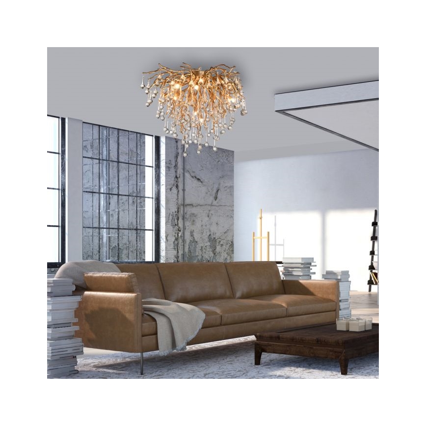 Paul Neuhaus 8091-11 - Virsapmetuma lustra ICICLE 9xG9/40W/230V