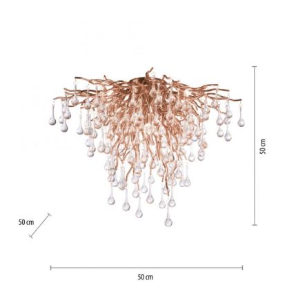 Paul Neuhaus 8091-11 - Virsapmetuma lustra ICICLE 9xG9/40W/230V