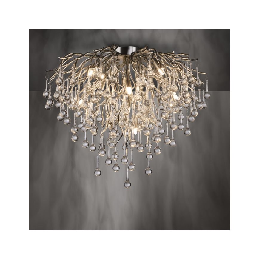 Paul Neuhaus 8091-55 - Virsapmetuma lustra ICICLE 9xG9/40W/230V