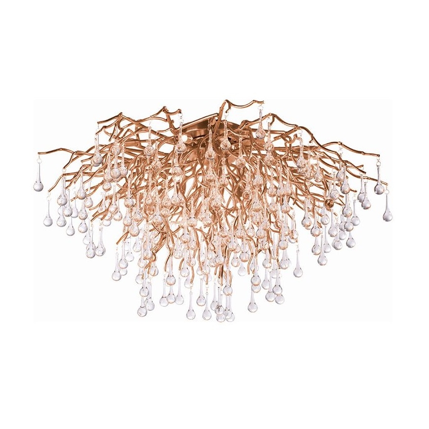 Paul Neuhaus 8092-11 - Virsapmetuma lustra ICICLE 14xG9/40W/230V d. 100 cm misiņš
