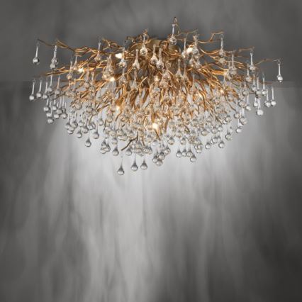 Paul Neuhaus 8092-11 - Virsapmetuma lustra ICICLE 14xG9/40W/230V d. 100 cm misiņš