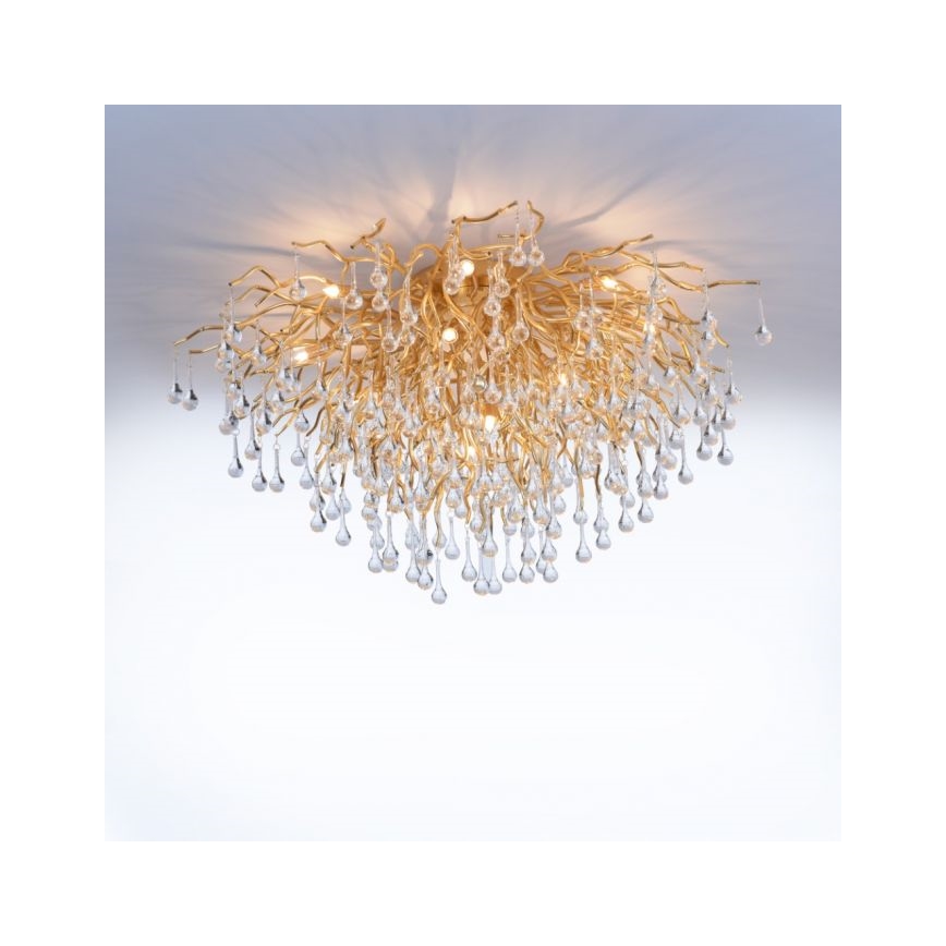 Paul Neuhaus 8092-11 - Virsapmetuma lustra ICICLE 14xG9/40W/230V d. 100 cm misiņš