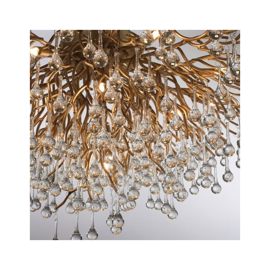 Paul Neuhaus 8092-11 - Virsapmetuma lustra ICICLE 14xG9/40W/230V d. 100 cm misiņš