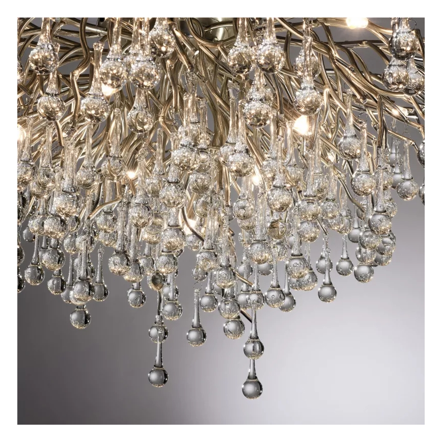 Paul Neuhaus 8092-55 - Piestiprināms griestu lustrs ICICLE 14xG9/40W/230V Ø 100 cm spīdīgs hroms