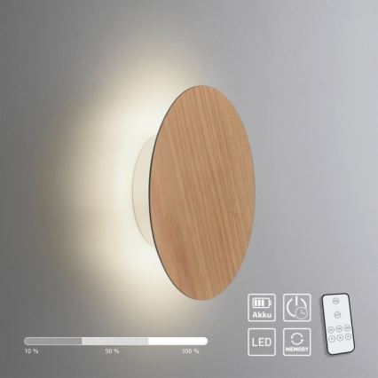Paul Neuhaus 8152-79 - LED Aptumšojama sienas lampa PUNTUA LED/1W/3,7V 2200 mAh + tālvadības pults
