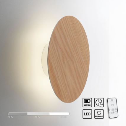 Paul Neuhaus 8153-79 - LED Aptumšojama sienas lampa PUNTUA LED/1,3W/3,7V 2200 mAh + tālvadības pults