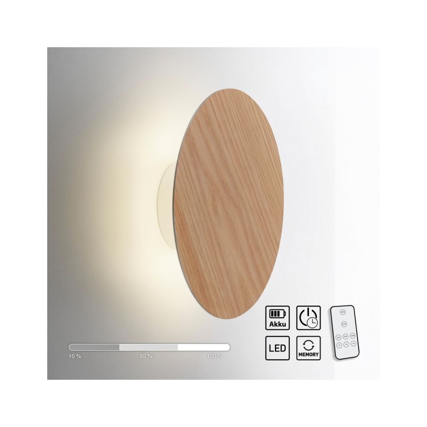 Paul Neuhaus 8153-79 - LED Aptumšojama sienas lampa PUNTUA LED/1,3W/3,7V 2200 mAh + tālvadības pults