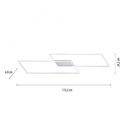 Paul Neuhaus 8194-55 - LED Aptumšojama pieliekama lustra INIGO 2xLED/20W/230V