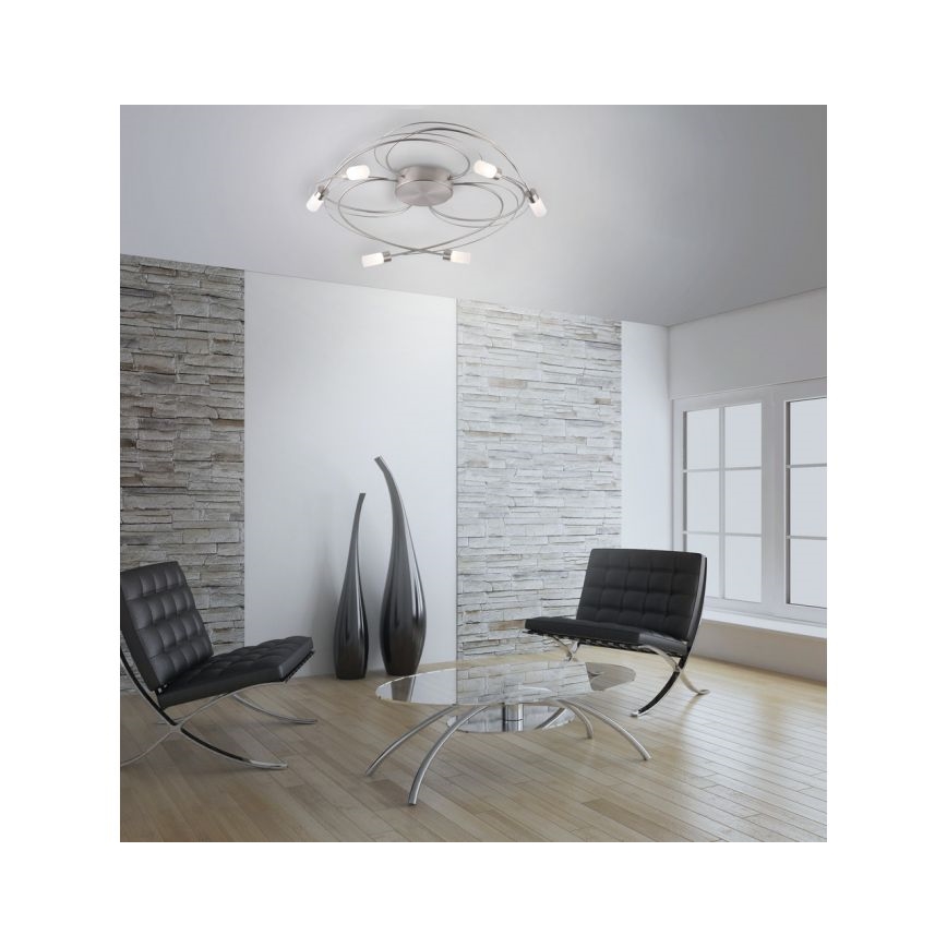 Paul Neuhaus 8250-55 - LED Aptumšojama virsapmetuma lustra NELIA 6xLED/3W/230V