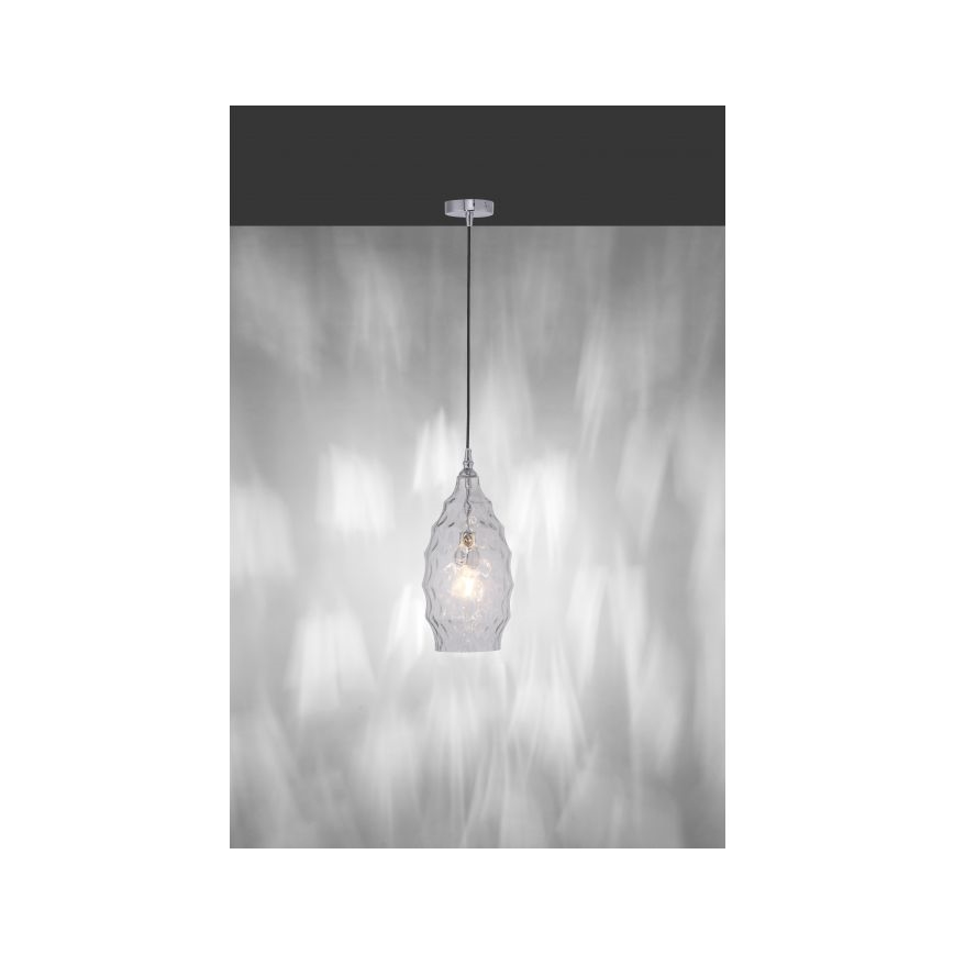 Paul Neuhaus 8267-00 - Lustra ar auklu SCARLETT 1xE27/60W/230V d. 19 cm caurspīdīga