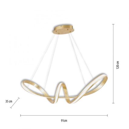 Paul Neuhaus 8292-12 - LED Aptumšojama lustra ar auklu MELINDA LED/38W/230V