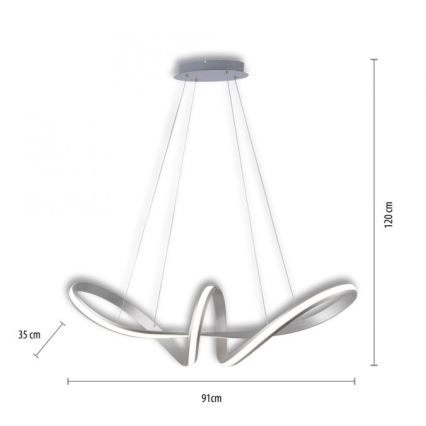Paul Neuhaus 8292-55 - LED Aptumšojama lustra ar auklu MELINDA 1xLED/38W/230V