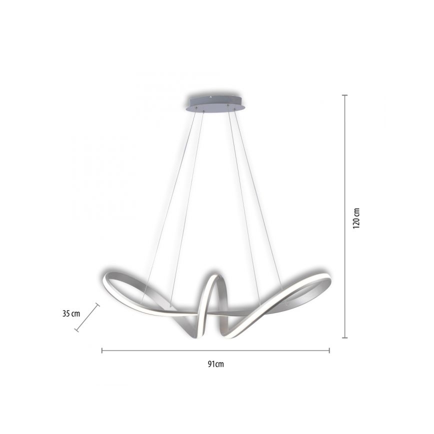 Paul Neuhaus 8292-55 - LED Aptumšojama lustra ar auklu MELINDA 1xLED/38W/230V