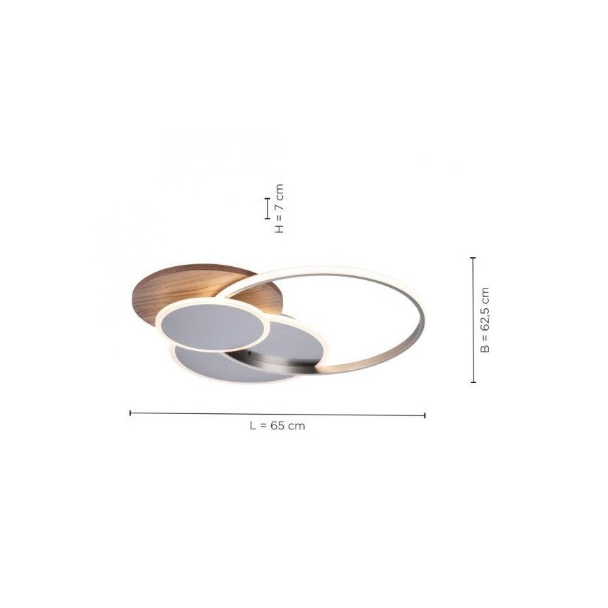 Paul Neuhaus 8328-79 - LED Aptumšojama griestu lampa PALMA LED/50W/230V 2700-5000K priede + tālvadības pults