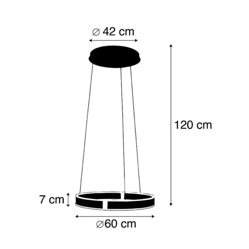 Paul Neuhaus 8361-55 - LED Aptumšojama lustra ar sensoru ARINA LED/27W/230V