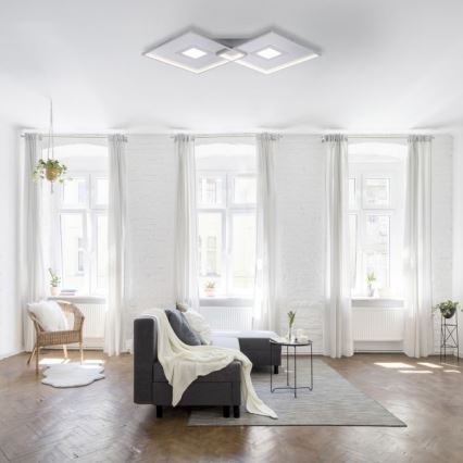 Paul Neuhaus 8378-55 - LED Aptumšojama griestu lampa AMARA LED/45W/230V spīdīgi hromēts + tālvadības pults