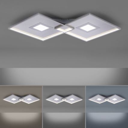 Paul Neuhaus 8378-55 - LED Aptumšojama griestu lampa AMARA LED/45W/230V spīdīgi hromēts + tālvadības pults