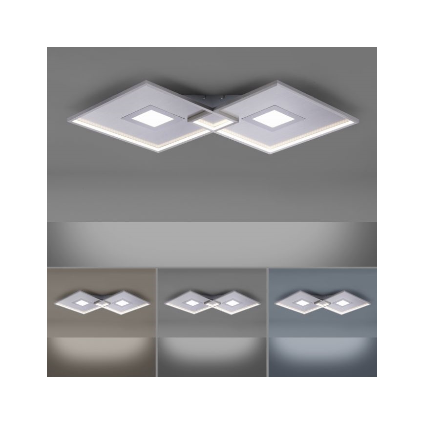 Paul Neuhaus 8378-55 - LED Aptumšojama griestu lampa AMARA LED/45W/230V spīdīgi hromēts + tālvadības pults