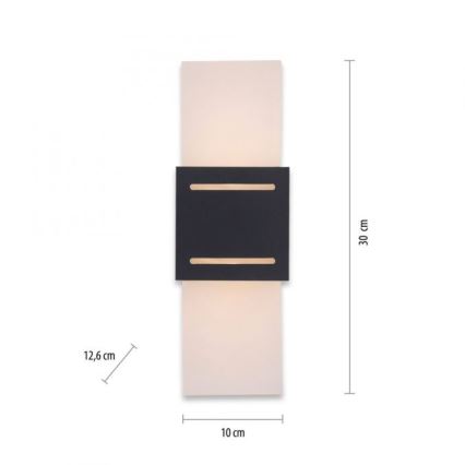 Paul Neuhaus 9007-13 - Sienas lampa ORMA 1xG9/40W/230V melna
