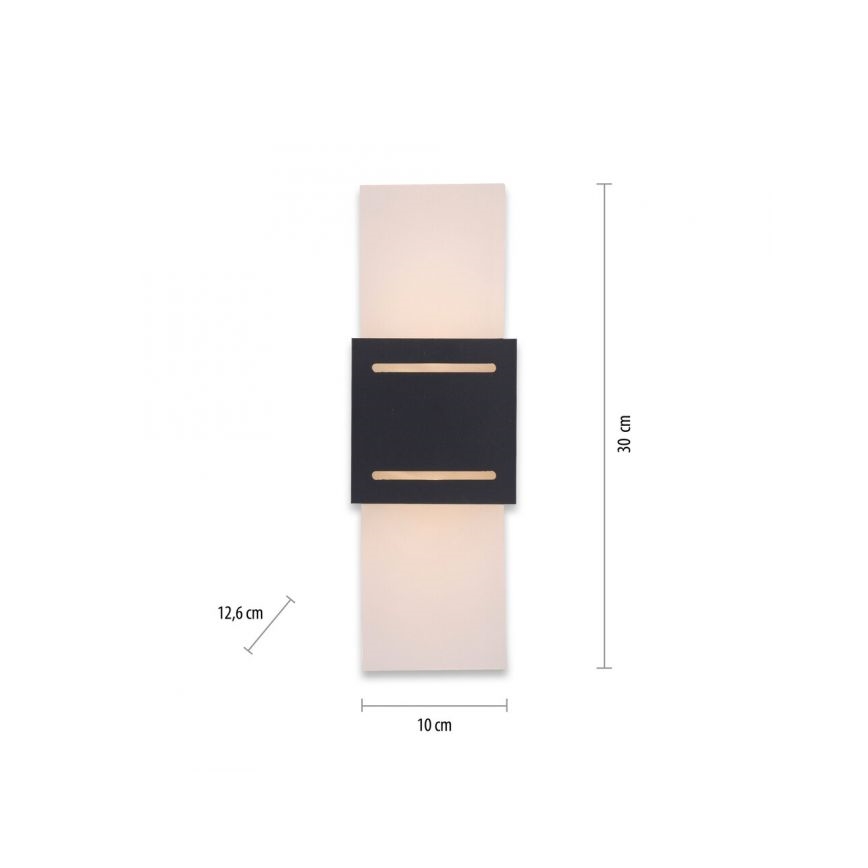 Paul Neuhaus 9007-13 - Sienas lampa ORMA 1xG9/40W/230V melna