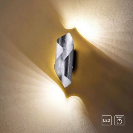 Paul Neuhaus 9030-21 - LED Sienas gaismeklis NEVIS LED/6W/230V sudraba