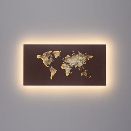 Paul Neuhaus 9056-48 - LED Sienas dekoratīvā lampa MAP LED/25W/230V 3000K