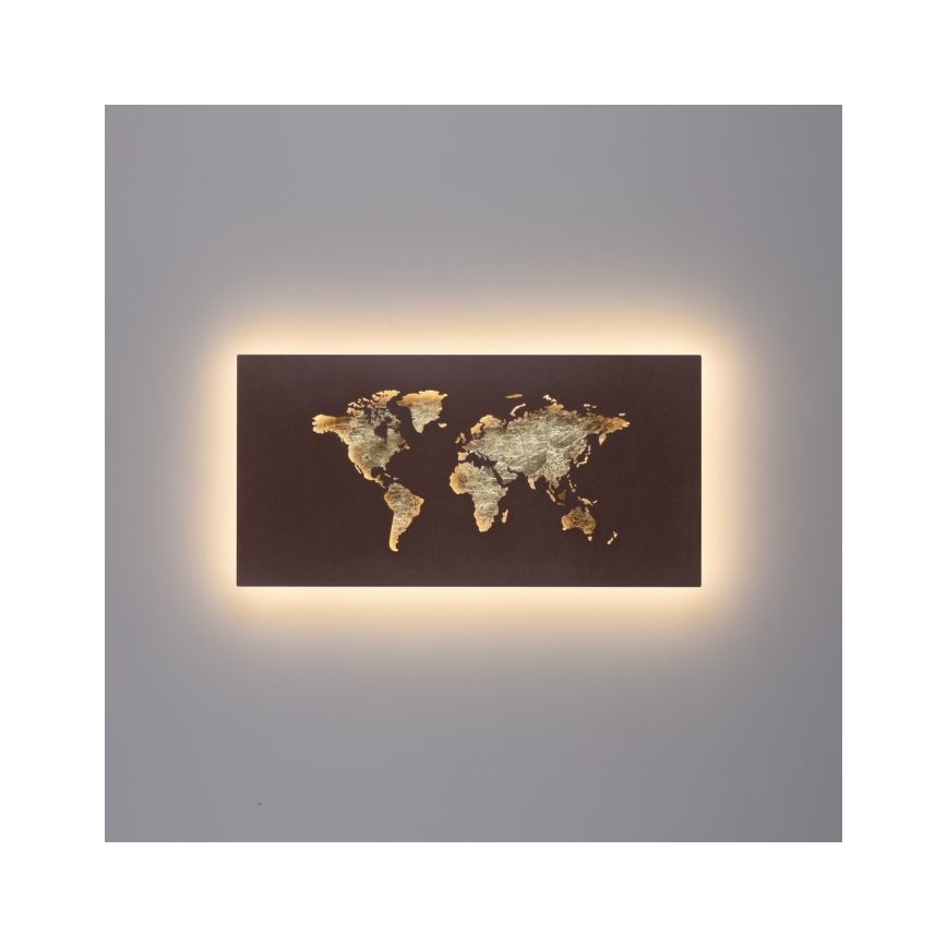 Paul Neuhaus 9056-48 - LED Sienas dekoratīvā lampa MAP LED/25W/230V 3000K