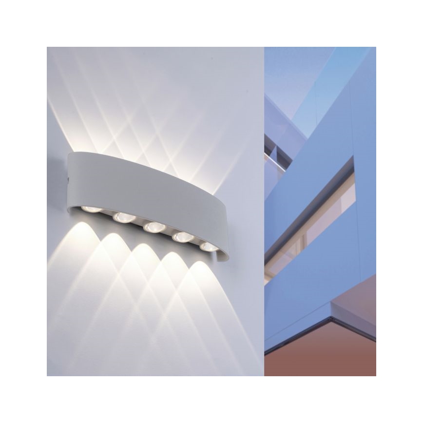 Paul Neuhaus 9489-21- LED Āra sienas gaismeklis CARLO 10xLED/0,8W/230V IP54