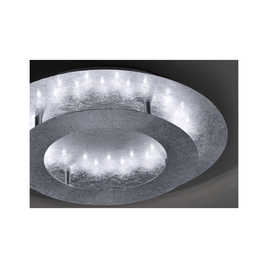 Paul Neuhaus 9620-21 - LED Griestu gaismeklis NEVIS LED/18W/230V sudraba
