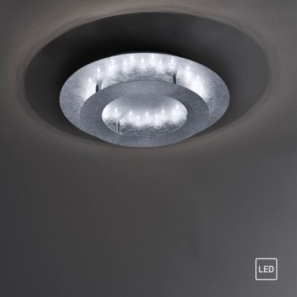 Paul Neuhaus 9620-21 - LED Griestu gaismeklis NEVIS LED/18W/230V sudraba