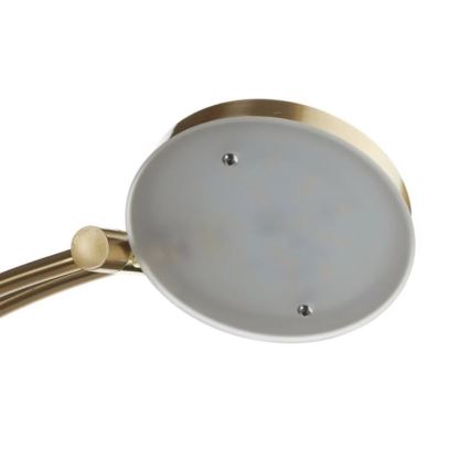 Paul Neuhaus - 655-60 - LED Aptumšojama stāvlampa ALFRED 1xLED/28W/230V+1xLED/4W/230V misiņa