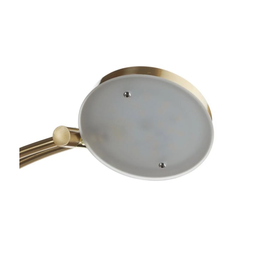 Paul Neuhaus - 655-60 - LED Aptumšojama stāvlampa ALFRED 1xLED/28W/230V+1xLED/4W/230V misiņa