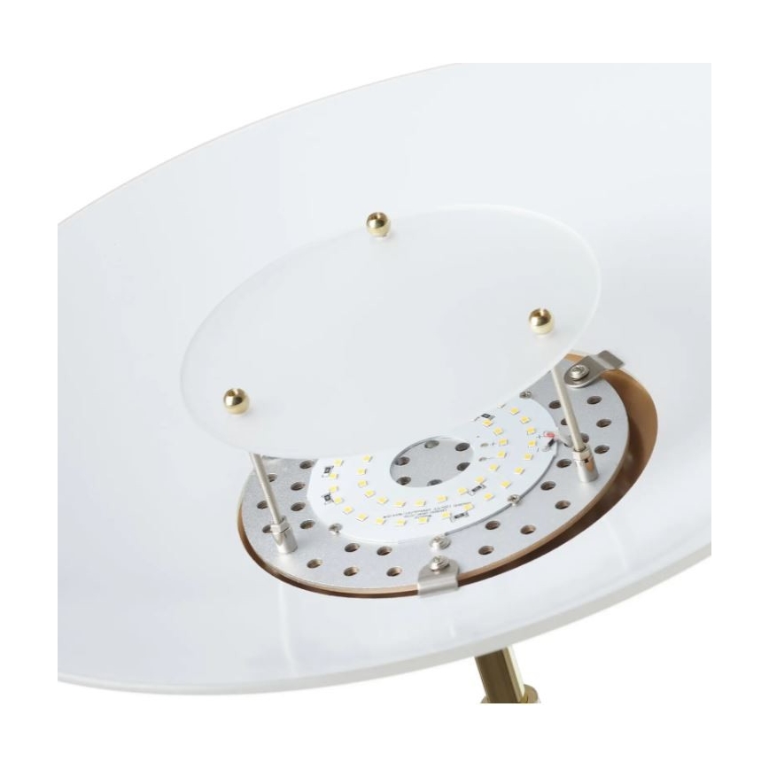 Paul Neuhaus - 655-60 - LED Aptumšojama stāvlampa ALFRED 1xLED/28W/230V+1xLED/4W/230V misiņa