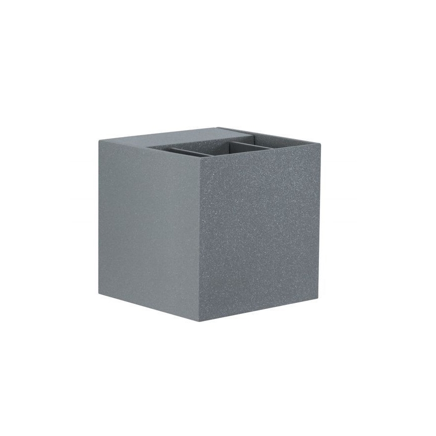 Paulmann 18000 - 2xLED/3W IP65 Āra sienas gaismeklis CYBO 230V pelēka