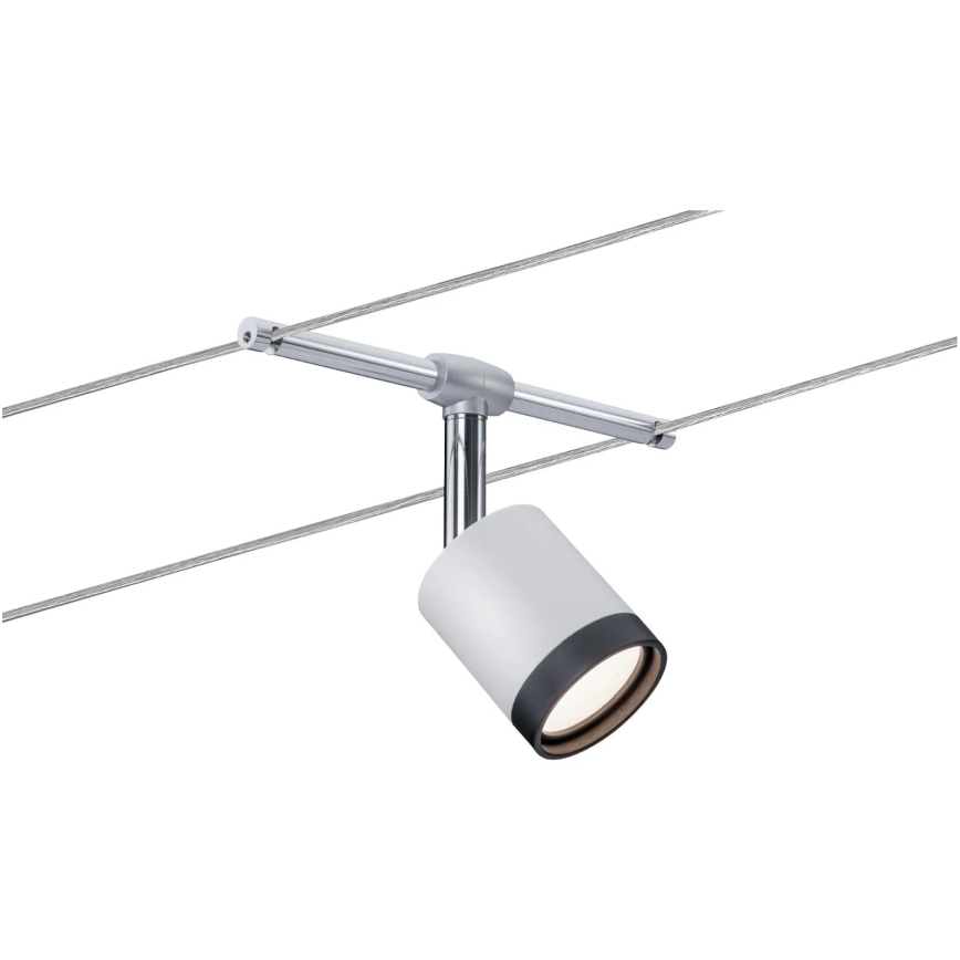 Paulmann 3981 - komplekts 5xLED/4W pilna TUBE trošu sistēma 230V, matēts hroms/melns
