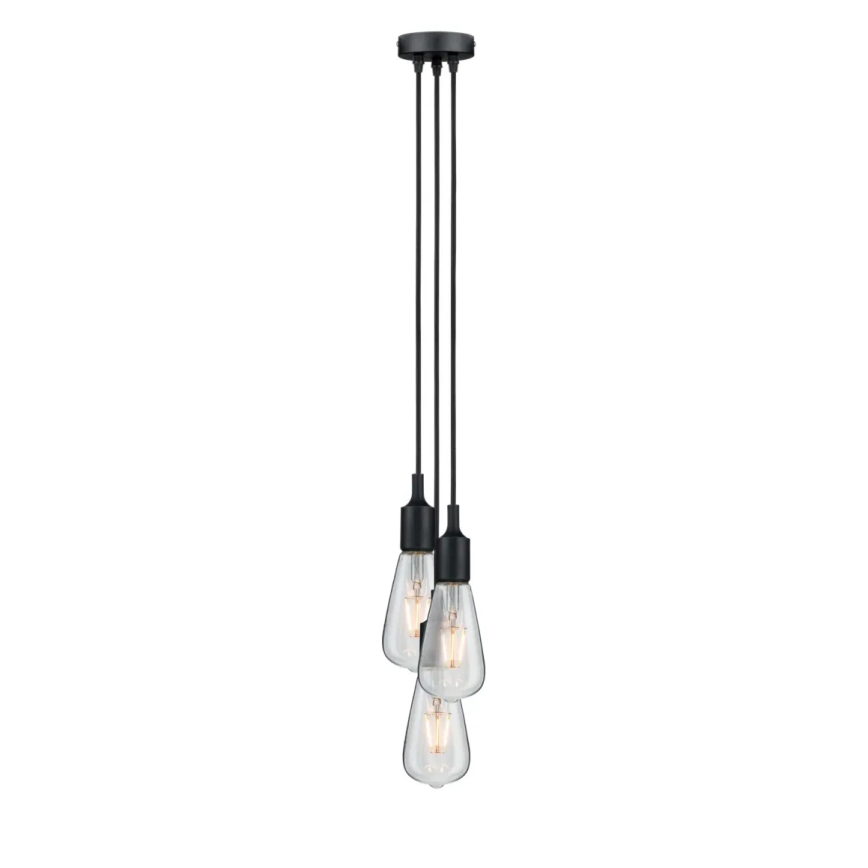 Paulmann 50382 - 3xE27/60W Barošanas vads KETIL 230V