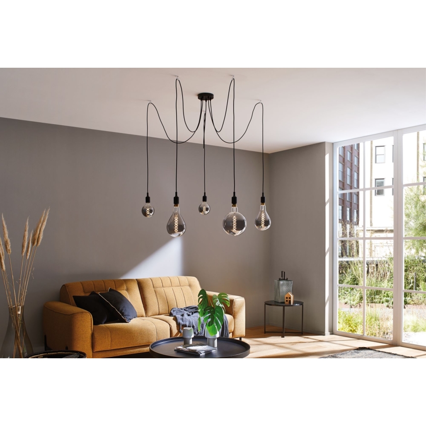Paulmann 50389 - Lustra ar auklu NEORDIC 5xE27/20W/230V zirneklis