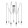 Paulmann 50390 - Lustra ar auklu NEORDIC 7xE27/20W/230V zirneklis
