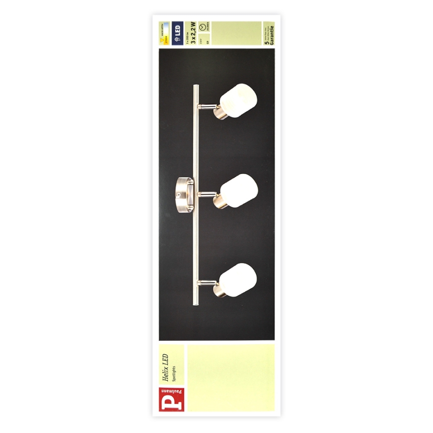 Paulmann 60200 - 3xLED-G9/2,2W Starmetis HELIX 230V