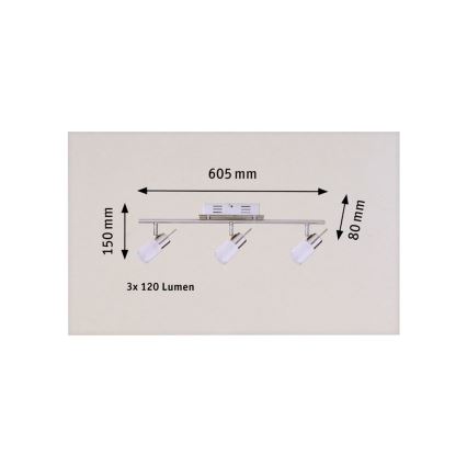 Paulmann 66560 - LED Starmetis ZYLED 3xLED/3W/230V