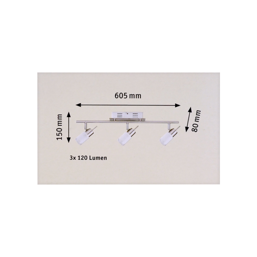 Paulmann 66560 - LED Starmetis ZYLED 3xLED/3W/230V